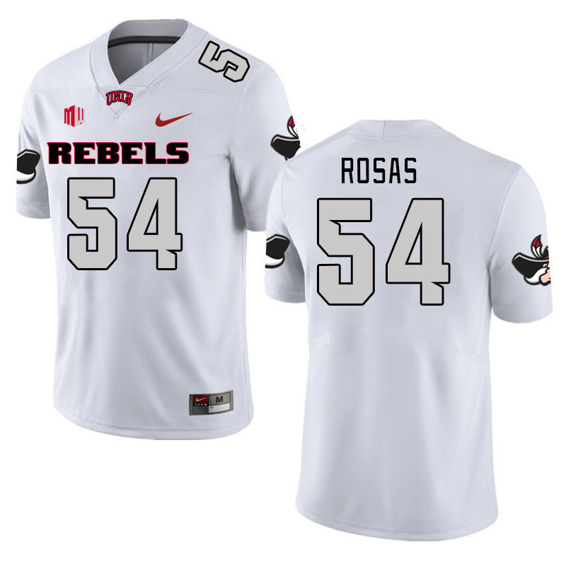 Men #54 Anthony Rosas UNLV Rebels 2023 College Football Jerseys Stitched-White